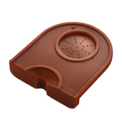 China Ecocoffee YF22 Cheapest Viable Food Grade Silicone Rubber Coffee Hammer Pod Bartender Tool Coffee Corner Tampering Mat Espresso Maker for sale