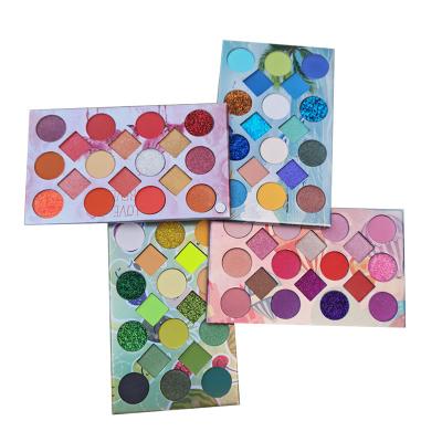 China Hengfang Waterproof Hot Mineral Pigments Shimmer Waterproof Western Eyeshadow Palette Cosmetics Makeup Set Eye for sale