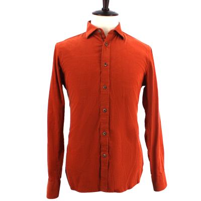 China 2021 new men's fashion long sleeve shirt anti-shrink casual cotton solid color for sale