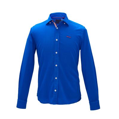 China 100% Cotton Anti-Shrink Solid Long Sleeve Shirts Long Sleeve Shirts Button Up Mens Cotton Shirts for sale