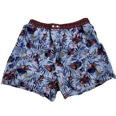 China 2021 Men's Fashion Breathable Customized Casual Comfortable Washed Boxer Shorts for sale