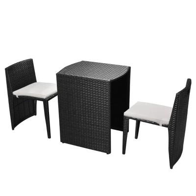 China Space saving outdoor dining table and chair modern garden furniture set restaurant commercial kids hotel suitable dining table chair for sale