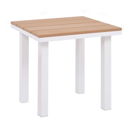 China Contemporary aluminum frame with stable small size outdoor plastic wood side daily use end durable and lightweight for easy movement for sale