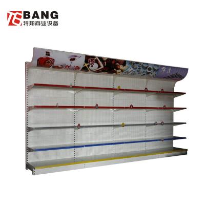 China Supermarket Equipment Display Stand Double Sided Durable In Use Single Side Shelf for sale