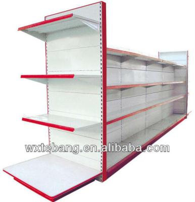 China End shelf gondola/shelf rack/stretching/gallery/equipment/shelf for bags/shelf/basketball hook for sale