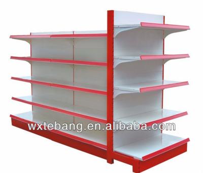 China Start Bay / Add On Bay Metal Wall Hook Rack Grocery Store Shelves Design Furniture for sale