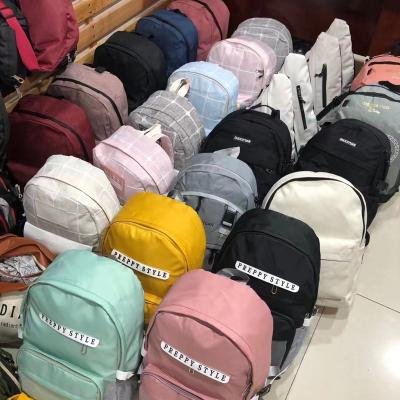 China Soft Waterproof Fabric College Style Backpack School Bag Corduroy Design Female School Backpack For Teenage Girls Striped Backpack Women for sale