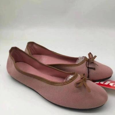 China Cushioning Lady Flats Flock Leather Solid Color Female Flat Heel Shoes Summer Office Casual Running Shoes Soft for sale