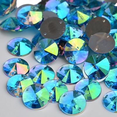 China 14 Facets On Crystal Rhinestones , Flat Back  On Jewels For Clothes / Dresses for sale