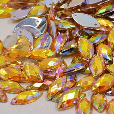 China Glass Material  On Rhinestones 14 Facets Extremely Shiny For Dresses / Sweaters for sale