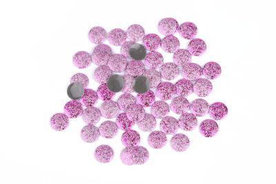 China Strong Glue Hotfix Flat Back Rhinestones , Round Shape Low Lead Rhinestones for sale