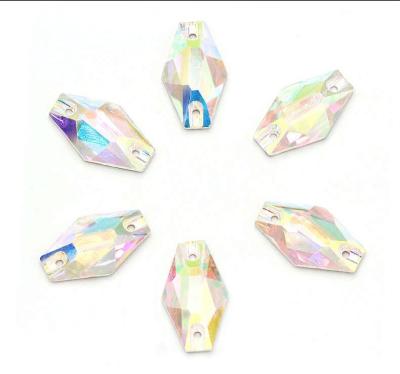 China Colored Pear Shaped On Glass Crystals , Extremely Shiny  On Gemstones for sale