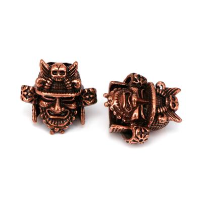 China DIY Jewelry Bracelet Punk Accessory Beads Spacer Skull Bead 30mm Three-Dimensional Knight Beads for sale