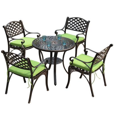 China Contemporary outdoor dining table and chair modern garden furniture set luxury outdoor furniture table and chair set for sale