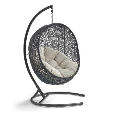 China Modern Durable Outdoor Rattan Furniture Simple Wicker Swing Hanging Chair for sale