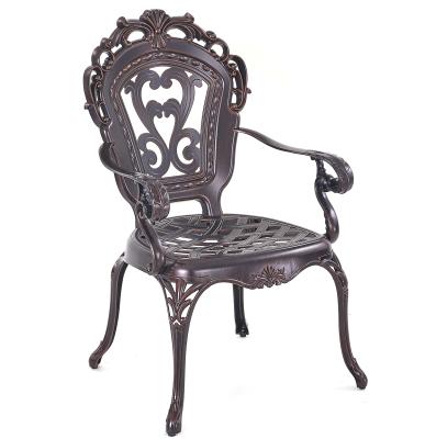 China Modern Corrosion Resistant Die Cast Aluminum Dining Chair Cover For Outdoor Leisure Furniture for sale