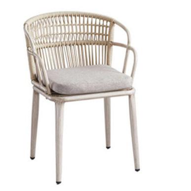 China Durable Aluminum Rope Weave Outdoor Furniture Patio Hand - Woven Aluminum Rope Chair Rope Weaving Chair for sale