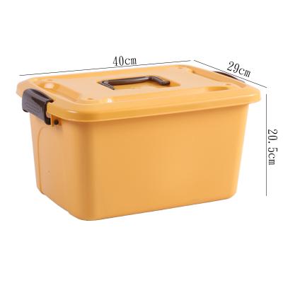 China Sustainable Universal Stackable Plastic Storage Boxes Sundries Storage Bin Cabinet Clothes Storage Organizer Set With Lid for sale