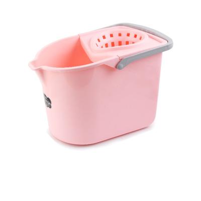 China China Manufacturer Sustainable Home Sturdy High Quality Plastic Tools Floor Broom Cleaning Plastic Bucket With Wheels for sale