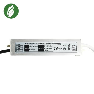 China Aluminum Housing Constant Current Led Power Supply 320 mA 27w IP67 Rainproof External Driver for sale