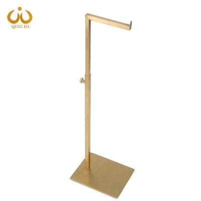 China Chain Store Hot Selling Adjustable Metal Standing Racks For Hanging Bag Display Handbag for sale