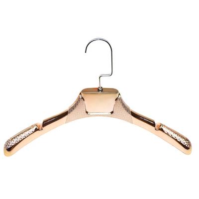 China DISPLAY Chrome Plastic Wide Shoulder Suit Hangers Plating for sale