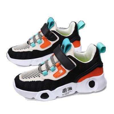 China Sports shoes men brand boy sports running shoes outdoor high quality hot sale hollow unique kids shoes bounce design for sale