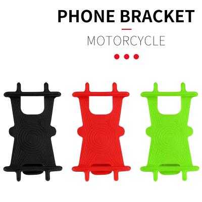 China New Silicone Silica Gel Mobile Phone Bracket Anti-shake Design Anti-skid Brigade Motorcycle Outdoor Riding Equipment for sale