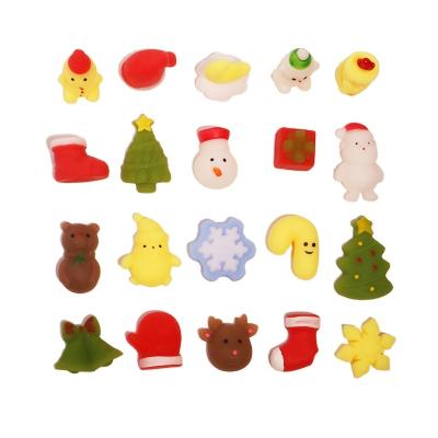 China Child (3-6 years) Elastic Santa Claus Balls Reduce Pressure Xmas Tree Squeeze Toys Portable Tpr Christmas Bead Kneading  Music Cute Christmas TOYS for sale