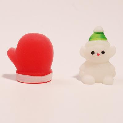 China Funny Educational Toy Christmas Mochi Squishy Toys Squishies Kawaii Stress Reliever Fidget Toys Santa Claus Xmas Decompression for Kids juguetes 2023 for sale