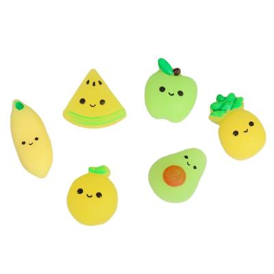 China Over 5 years old Cross-border creative fruit series soft glue watermelon banana stress relief Tik Tok hot selling squeeze toys for girls for sale