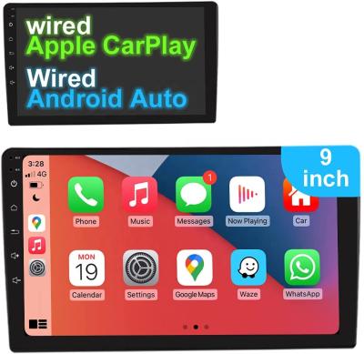 China GPS Wholesales Android Universal 9 Inch 1+16GB Wired Auto Car Radio Stereo Player Android carplay de carro GPS for sale