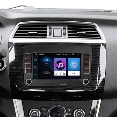 China Auto power-up memory function customized logo for volkswagen 2din dsp support vw 4+64g multimedia car android auto radio play carplay 7 for sale