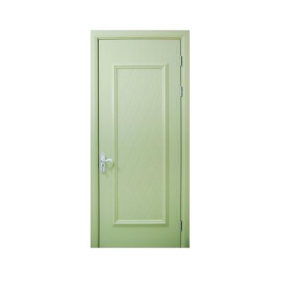 China Waterproof Interior WPC PVC Toilet Door With Modern Frame Design for sale