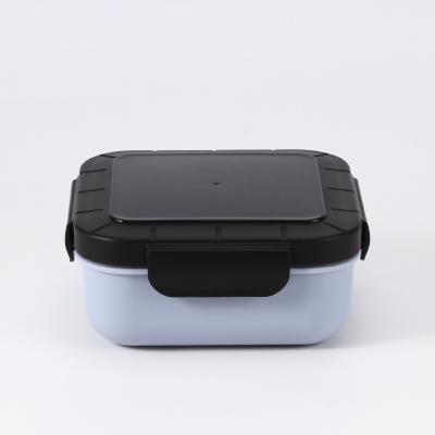 China Wholesale Viable Easy Sandwich Box Style OEM Plastic Bento Lunch Box With 4 Lock Leakproof Food Container for sale