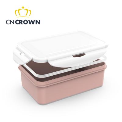 China Fashion Korean Style Rectangle Food Container Kids Lunch Box Bento Box Industrial Customized Style for sale