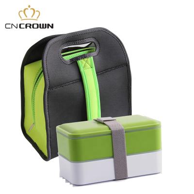 China Good Quality Cheap Food Wholesale Food Packaging Neoprene Insulated Lunch Box Set With Bag for sale