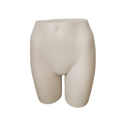 China Oyster White Half Plastic Big Body Butt Eco-friendly Female Model Underwear Mannequin for sale