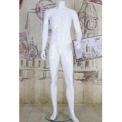 China Eco-friendly High Quality Headless White Plastic Standing Handsome Full Body Nude Male Mannequins for sale