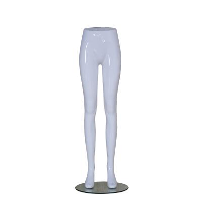 China Eco-friendly White High Waist Women Pants Women Plastics Half Leg Body Mannequins for sale