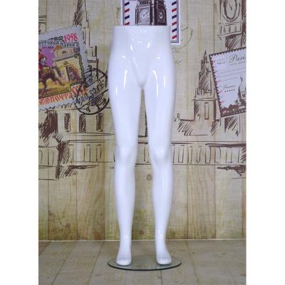 China Eco-friendly Glossy White Window Displays Half Pants Model Lower Body Leg Male Body Mannequins for sale