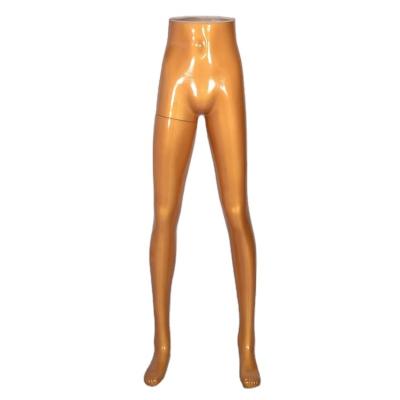 China New Fashion Eco-friendly Plastics Gold Lower Body Female Legs Mannequin Half For Panty Display for sale