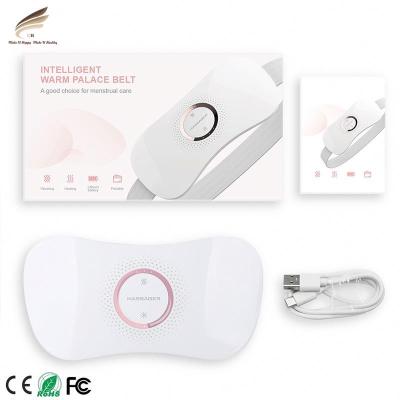 China Newest Wireless Portable Heating Infrared Hot Belt Belly Palace Stomach Protection Electric Heating and Vibration Massager for sale