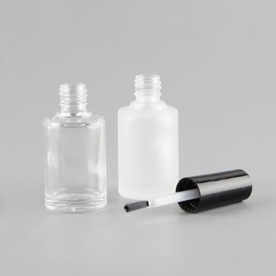 China Gift & Craft Hot Sale 3ml 5ml 10ml 15ml Refillable Unique Clear Gel Nail Polish Bottle With Brush Ang Uv Cap for sale