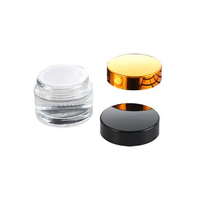 China 5g 10g 15g 20g 30g 50g 80g 100g Cosmetic Clear Color Round Cream Jar With Plastic Lid for sale