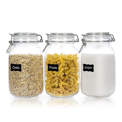 China Freshness Preservation Manufacturer Direct Selling Glass Storage Jar Household Snack Bottle Grain Tea Storage Jar Pickle Jar for sale