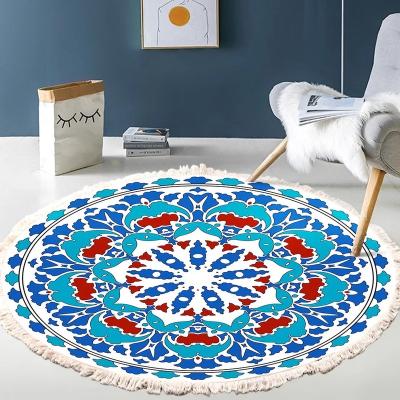 China Machine Washable Creative Cotton Rugs And Blankets Canvas Printing Material For Decorating Living Room And Bedroom for sale