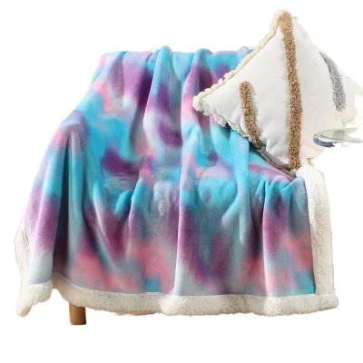 China Hot Selling Anti Dust Mites Fur Flannel Fleece Blanket American Native Blankets Wholesale Printed Fleece Blanket For Winter for sale