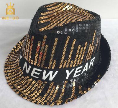 China 2021 Picture New Arrival Product Shine Sequin Cowboy Costume Party Hats For Adults for sale