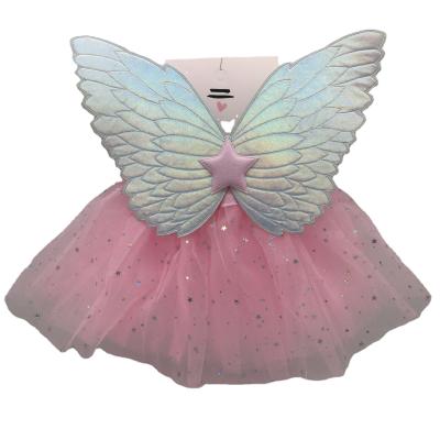 China Polyester Sell Design Party Good Sale Fashion Party Hot Fairy Angel Wings Earrings for sale